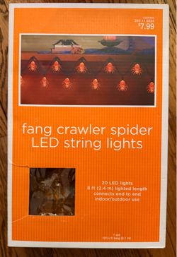 New Open-Box Target Halloween Spider LED String Lights - 8ft