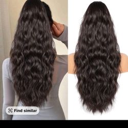 26 INCHES  Long Wavy Synthetic Pony Tail
