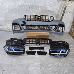BMW G30 front Bumper facelift to M sport lci Headlights complete body kit conversion 2017 to 2023