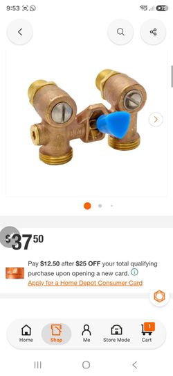 Brass Double Outlet Hose Valve Connector