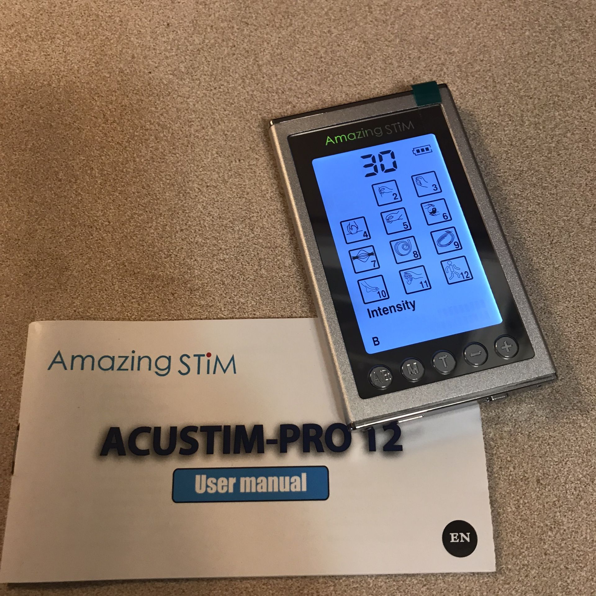AmazingStim Accustim Pro-12 Dual Channel TENS EMS Unit