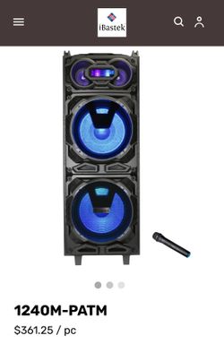Dual 12" Karaoke Speaker