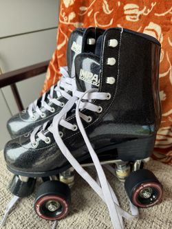 Impala Skates Black Holographic Size 8