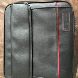 Laptop, Printer, All In A Leather Carrying Case