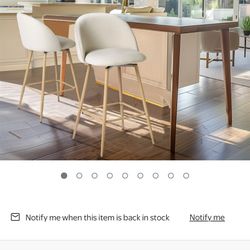Swivel Stools for Kitchen Island, Set Of 2