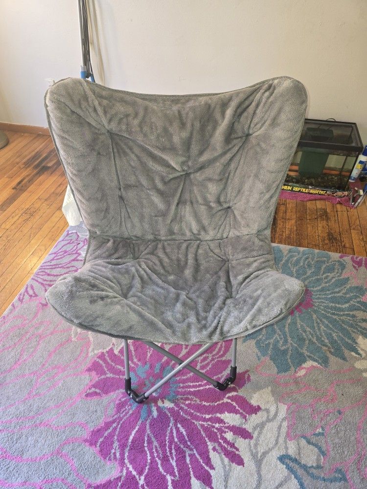 Grey Butterfly Chair