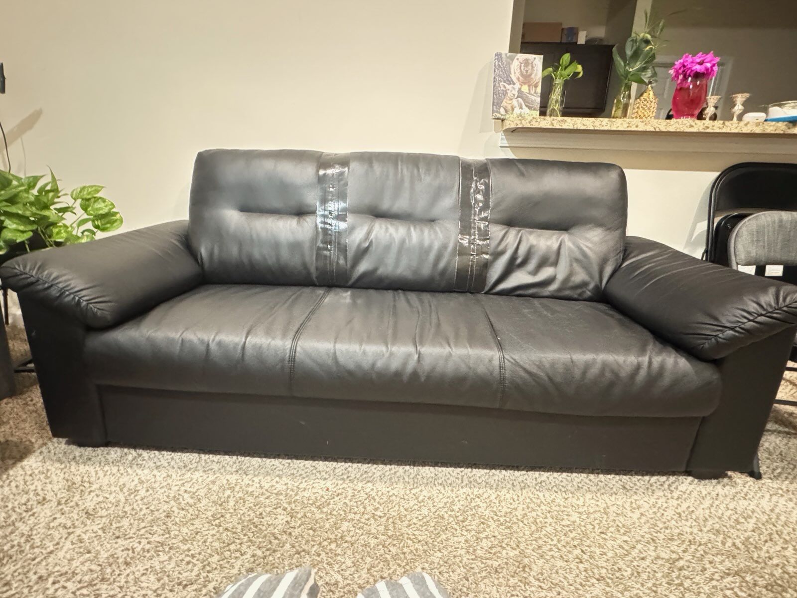 3 Seater Leather Couch