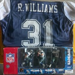 Roy Williams Cowboys Alternate Jersey And McFarlane Set $150 OBO 
