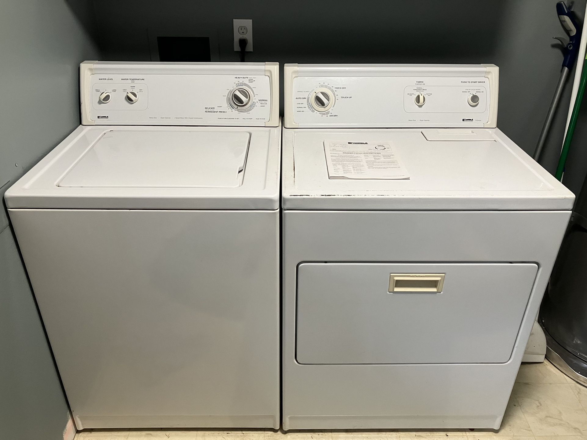 Kenmore Washer and Dryer