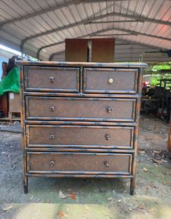 Bamboo style dresser