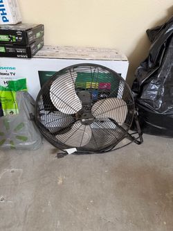 Floor metal fan