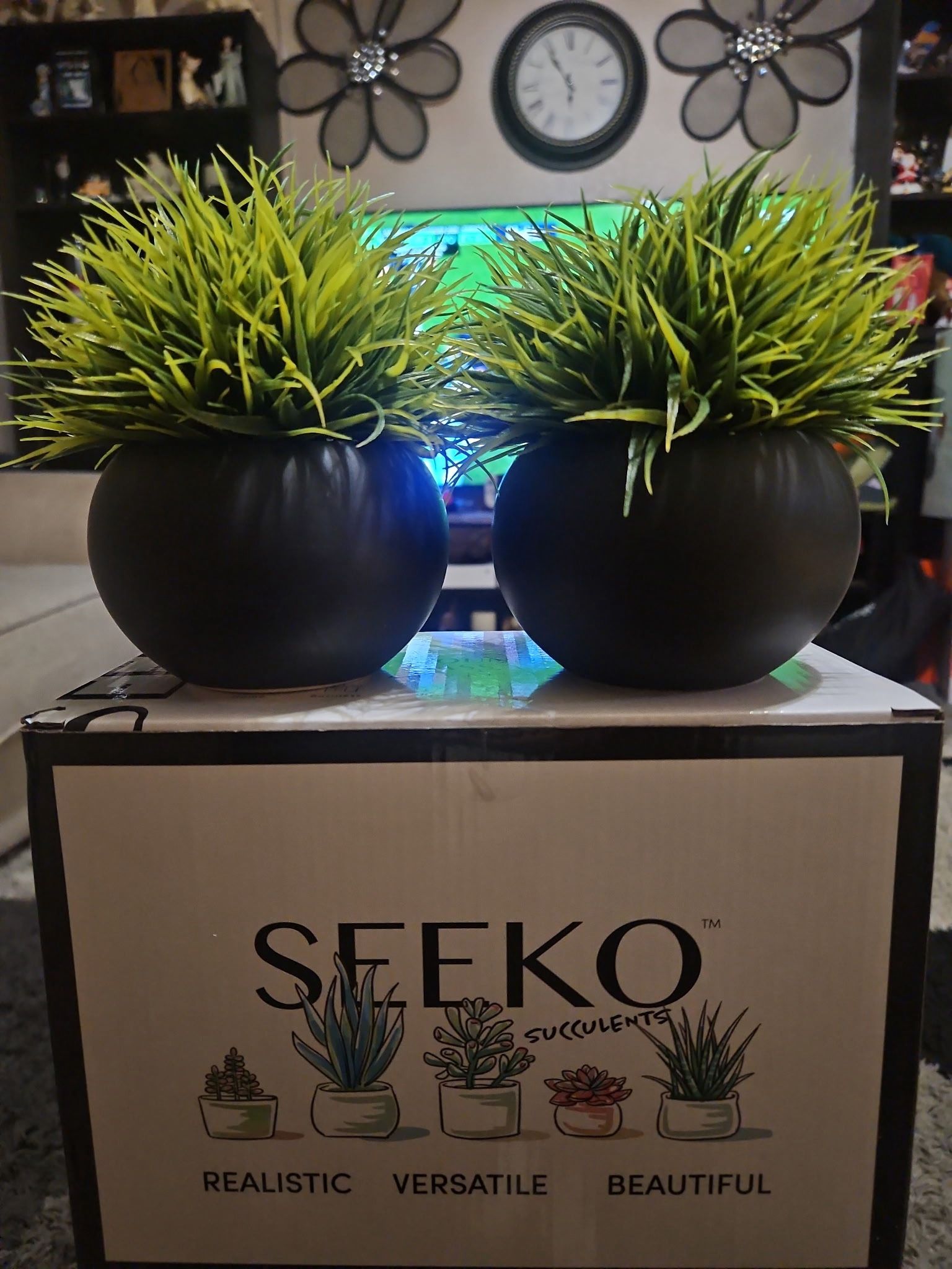 Seeko Ceramic Pots Artificial Plants