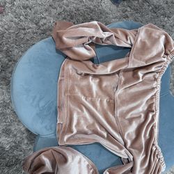 Champagne colored long sleeve top