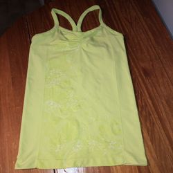 Athleta Size XL Neon Tank Top With A Built In Bra