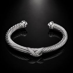 David yurman diamond x x2 7 mm med/large