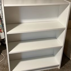 White bookcase