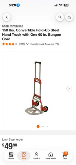 Milwaukee Folding Hand Truck