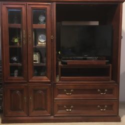 Solid Wood Entertainment Center