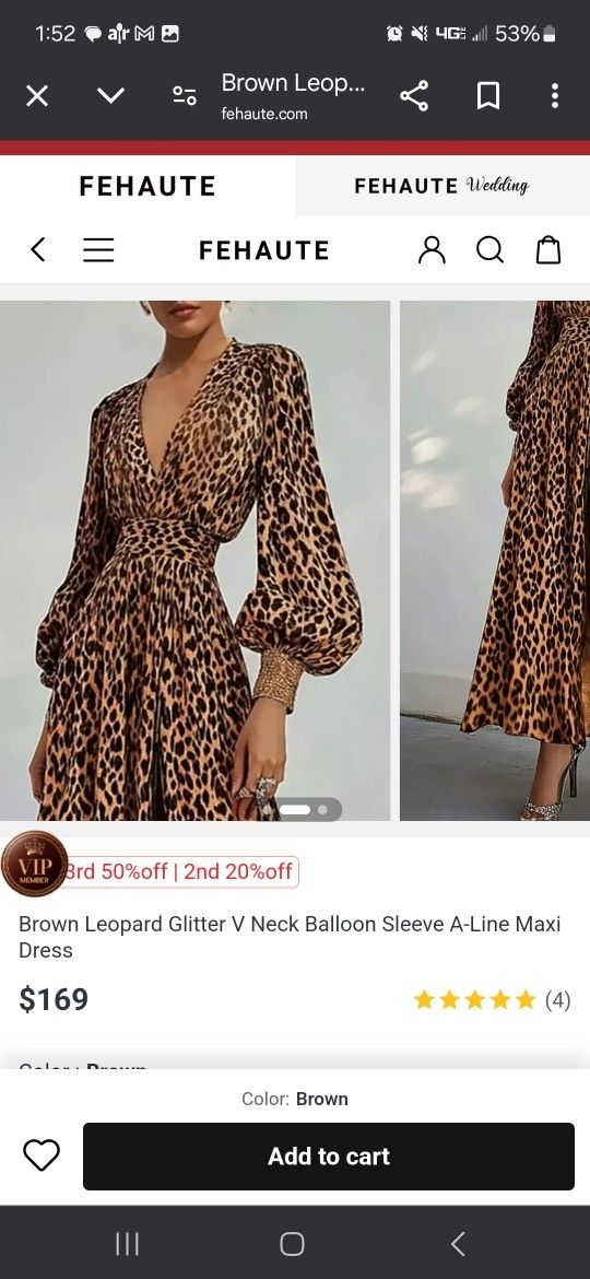 Beautiful Woman's Long Sleeve Dress Size Large