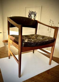 Brazilian Rosewood club/lounge armchair designed by Ray Zimmerman for DUX
