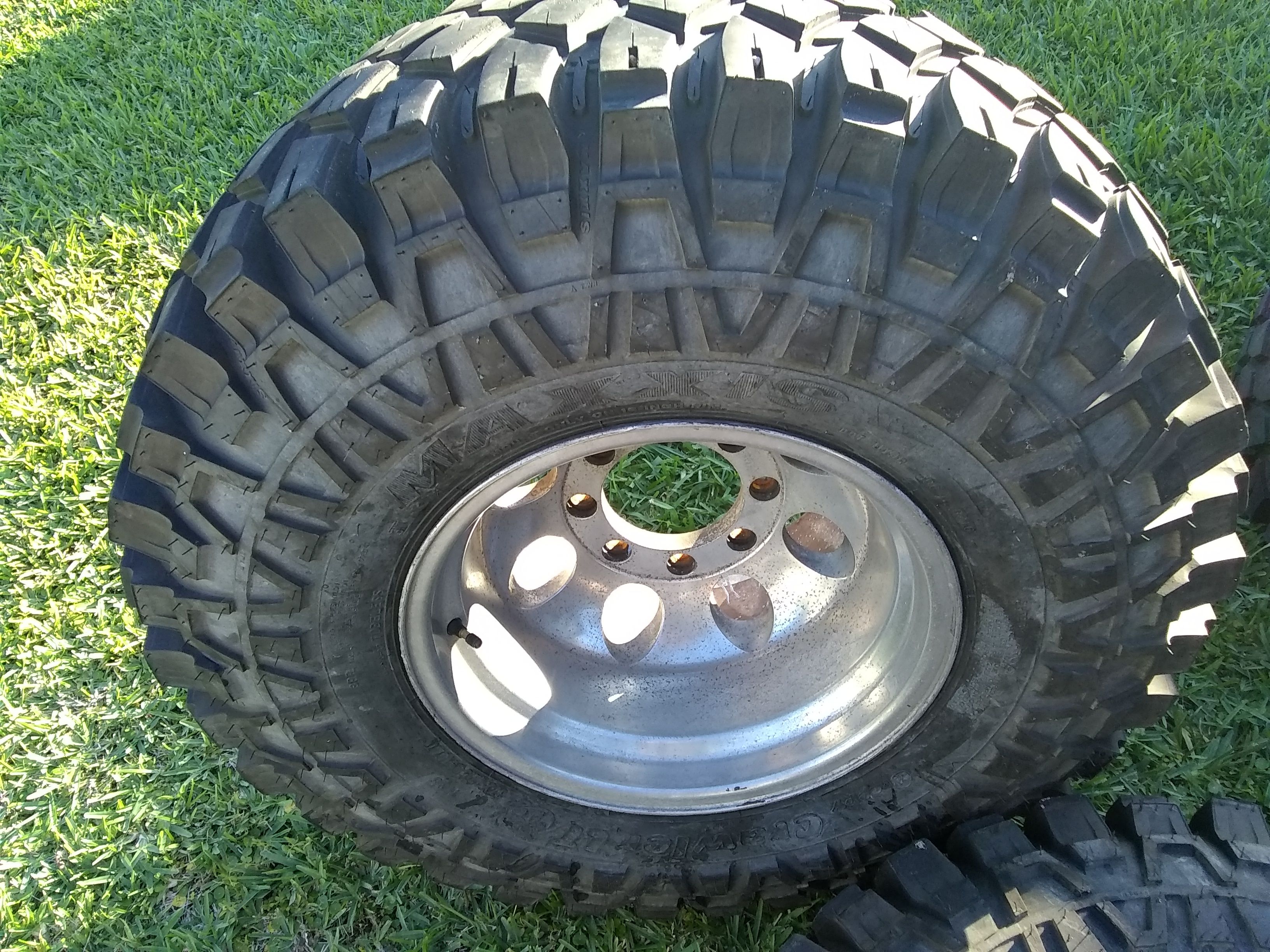 4 16x12 wheels Ford Superduty F-250 F-350 Excursion 8x170 37x12.50r16 ...