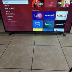 55 In Roku  4k Tv With Remote 