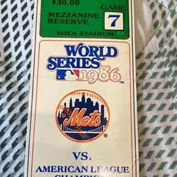 World Series Ticket 1980s