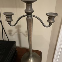 Pottery barn 3 candle holder in Silver