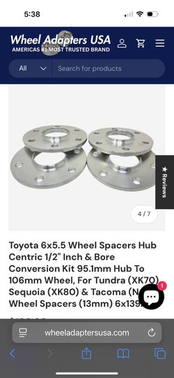 Wheel Adapters For Toyota 95 To 106
