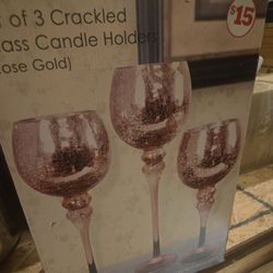 Glass Candle Holders