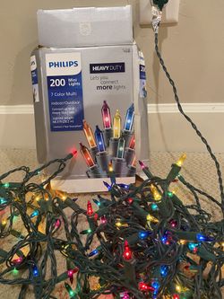 Philips 200 Heavy Duty Multi Colored Christmas Mini Lights
