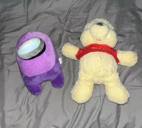 Plushie Bundle! (Among Us and Winnie the Pooh)