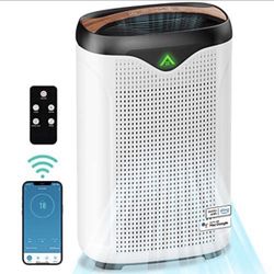 Smart HEPA Air Purifier for Home Large Room WiFi APP Alexa Control Air Cleaner