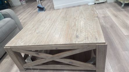 Large Rustic Farmhouse Wood Coffee Table