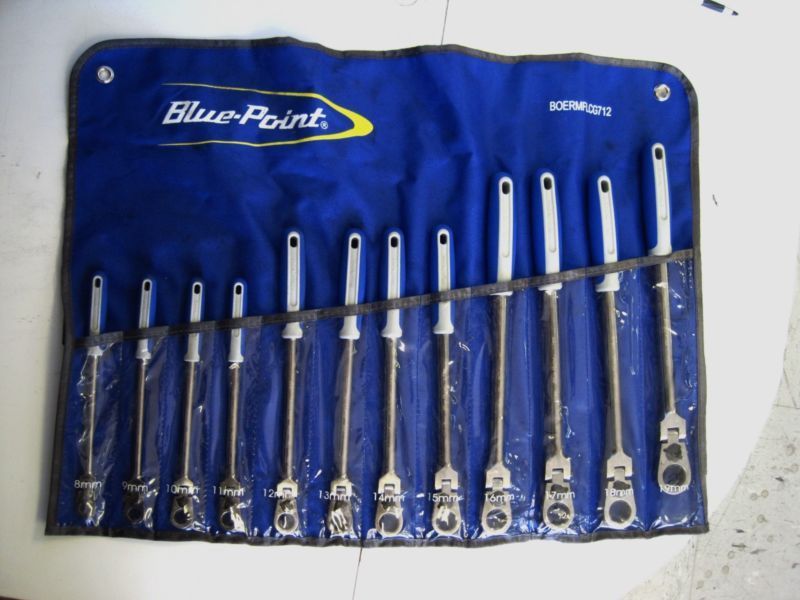 Blue Point BOERMFLCG712 12 Piece Locking Flex Head Ratcheting Wrench Set Metric Snap On