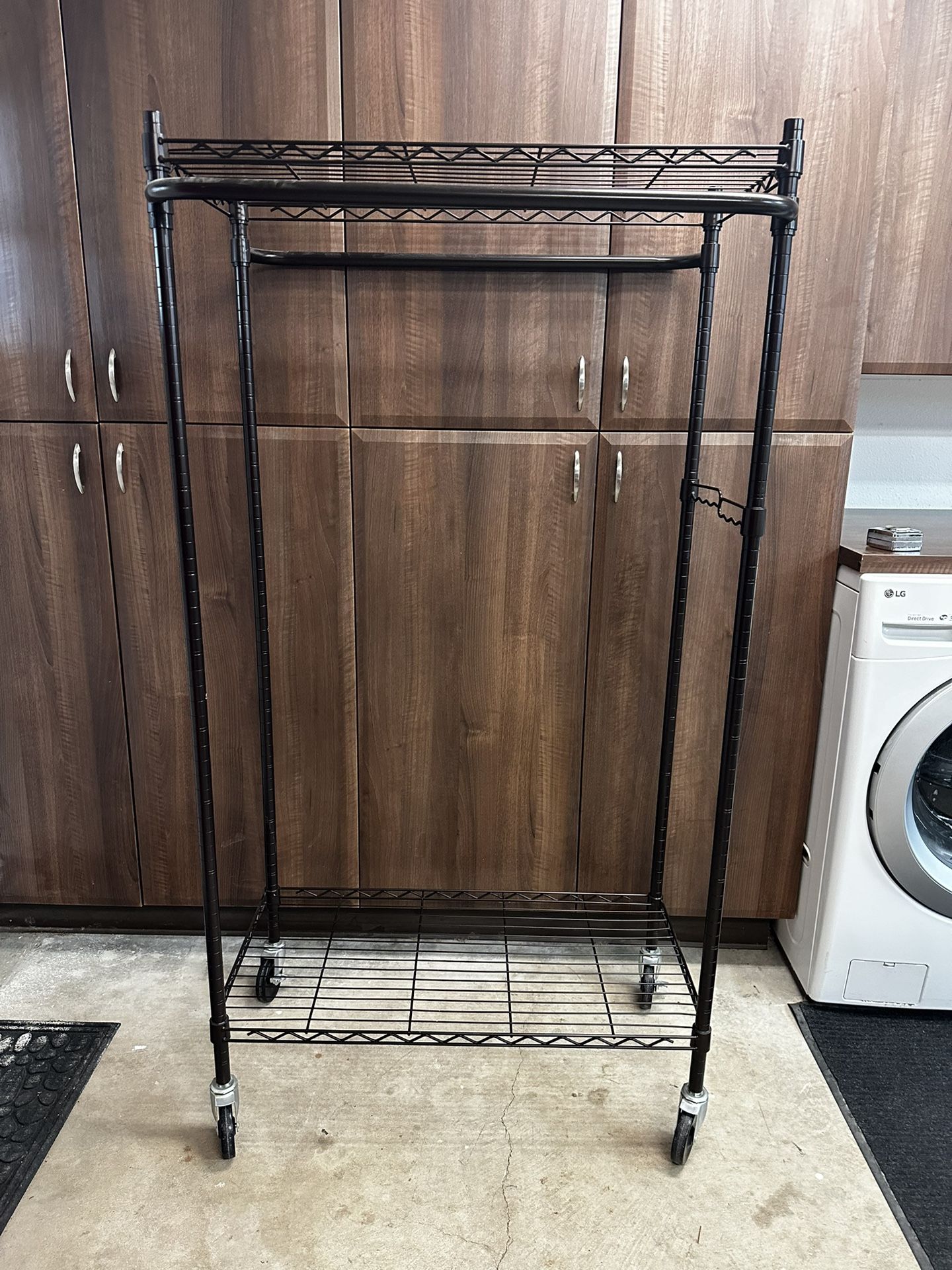 Better Homes & Gardens Double Hanging Garment Rack, 38.2Wx 23.6Dx 66.1H