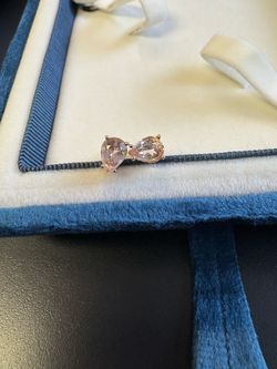 14k Natural Morganite Pear Earrings