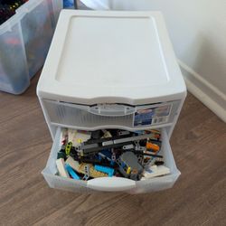 4 Drawers Box Filled With Legos 