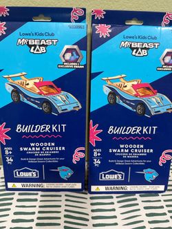 MrBeast Lab Wooden Swarm Cruiser Builder Kit (x2)