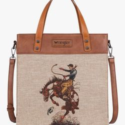 Wrangler Tapestry Collection Tote Bag Western Shoulder Handbag 