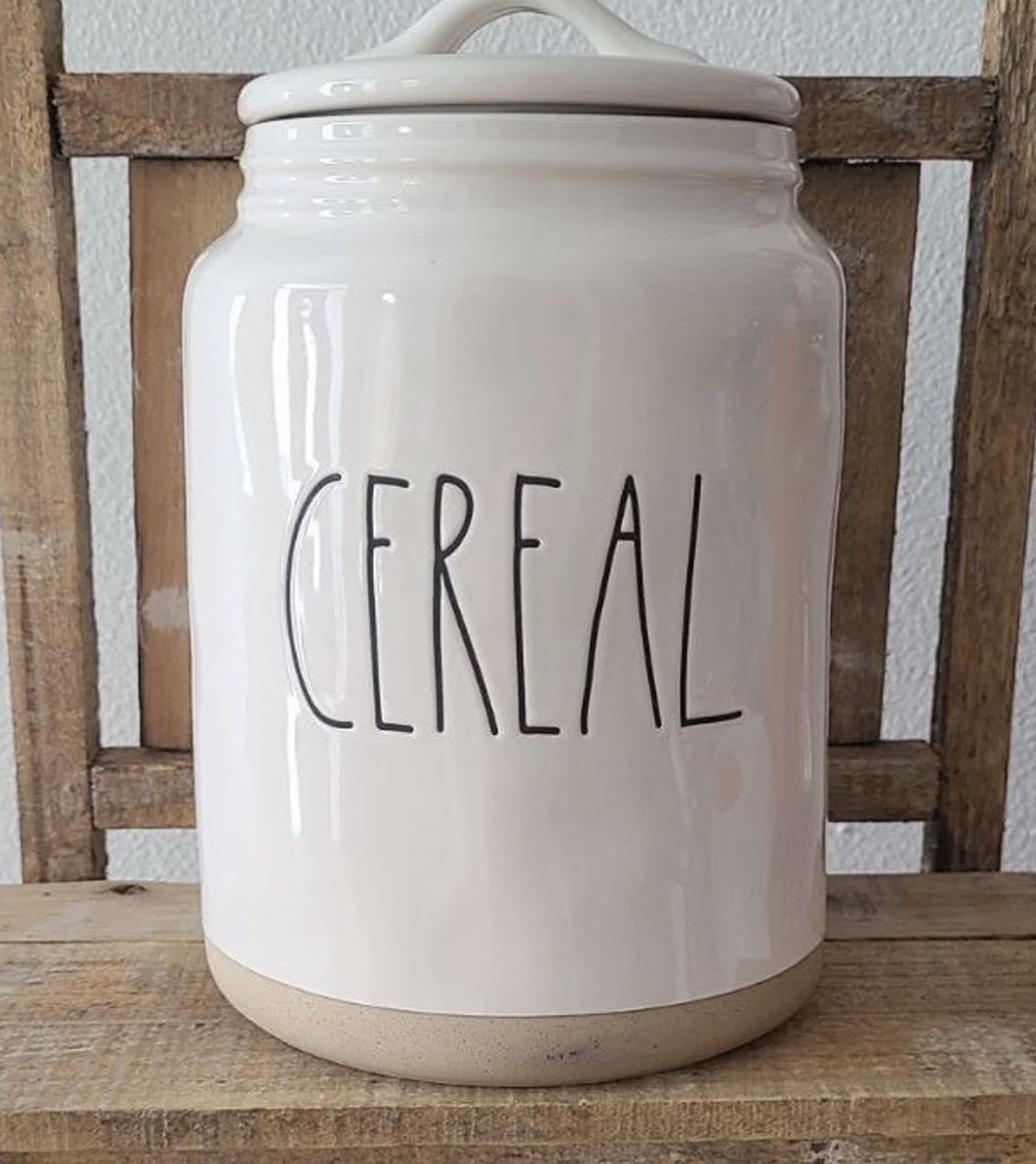 Rae Dunn Cereal Ceramic Canister- New