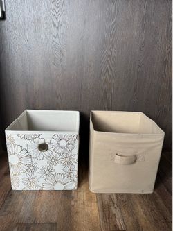 Set of 2 Fabric Storage Cubes