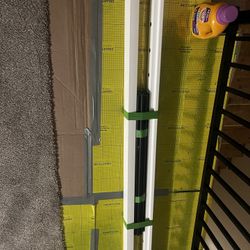 Freedom White Composite Railing Kit With Black Aluminum Balusters 