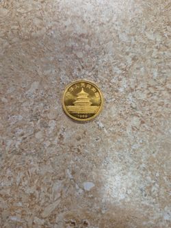 1989 Panda China 1/10 Oz Gold 10 Yuan Coin