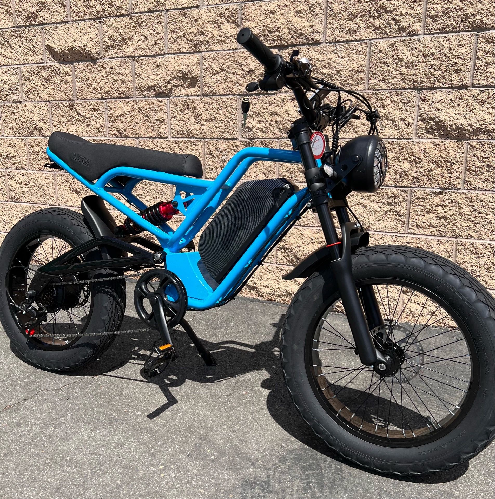 New! Electric Bike, 1500 W, 40mph, Akez E-bike, Black, Red, Blue, Yellow, Free Delivery 🚚 + Lock 🔐