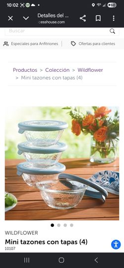 SET 4 MINI  TASONES  CON 4 TAPADERAS