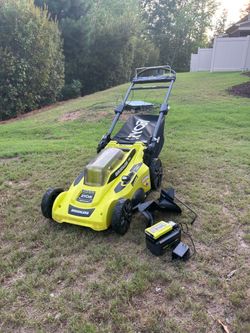 Ryobi 40V HP Brushless 20” Lawn Mower w/ bag & mulcher attachment