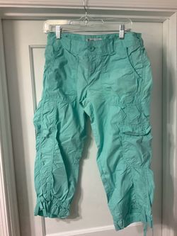 Teal Cargo Capri Pants Size 6
