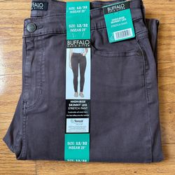 NWT Buffalo ladies high-rise skinny leg stretch pants size 12/32