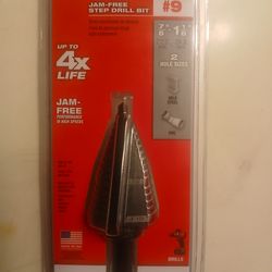 Milwaukee drill bit #9 inch x4 life jamfree